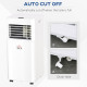 8000 BTU Portable Air Conditioner with Fan & Dehumidifier Mode, Quiet AC Unit with Remote Control, 24-Hour Timer, White