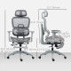 Ergonomic Office Chair with Lumbar Support, Mesh Office Chair with 3D Armrest, 135° Reclining, Adjustable Headrest, Grey