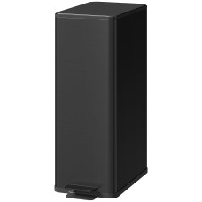 5.3 Gallon Stainless Steel Kitchen Garbage Can with Soft-close Lid, Foot Pedal, Fingerprint-Proof, Black
