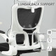 High Back Office Chair, Mesh Computer Desk Chair with Rotatable Headrest, Lumbar Back Support, Adjustable Height, Black