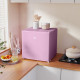 1.1 Cu.Ft Upright Mini Freezer Pink