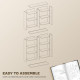 9-Tier DVD Shelf with 18 Compartments and 14 Adjustable Shelves, Holds 640 CDs, 360 DVDs or 430 Blu-rays, Black