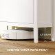 Narrow Shoe Cabinet with 3 Flip Drawers, Adjustable Shelves for Entryway, Holds 15-21 Pairs, White