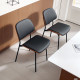 Dining Chairs Set of 2, Mid Century Modern Dining Room Chairs with Bentwood Back and Metal Legs for Kitchen Living Room