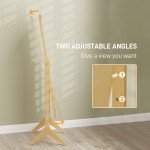 Adjustable Angle Dressing Full Length Mirror, Oak
