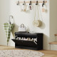 Shoe Storage with Seat, Upholstered Hallway Bench, Shoe Bench with Flip Drawer, Adjustable Shelf for 8 Pairs of Shoes