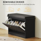 Shoe Storage with Seat, Upholstered Hallway Bench, Shoe Bench with Flip Drawer, Adjustable Shelf for 6 Pairs of Shoes