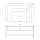 Industrial TV Stand, TV Console Table for TV up to 45'' Flat Screen, Entertainment Center for Living Room, Bedroom, Rustic Brown