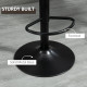 Adjustable Bar Stools Set of 2, Leathaire Swivel Barstools with Back and Footrest, Upholstered Bar Chairs for Kitchen, Dining Room, Home Pub, Brown