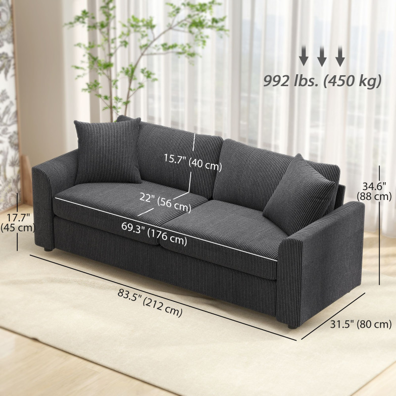 3 Seater Sofa, 83.5