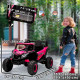 Qaba 12V Kids Ride On Car with Remote Control, Battery Powered Electric UTV with Spring Suspension for Aged 3-5 Years, Pink