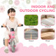 Qaba Toddler Balance Bike for 12-36 Months Boys Girls with No Pedal, 3 Silence Wheels for First Birthday Gift, Green