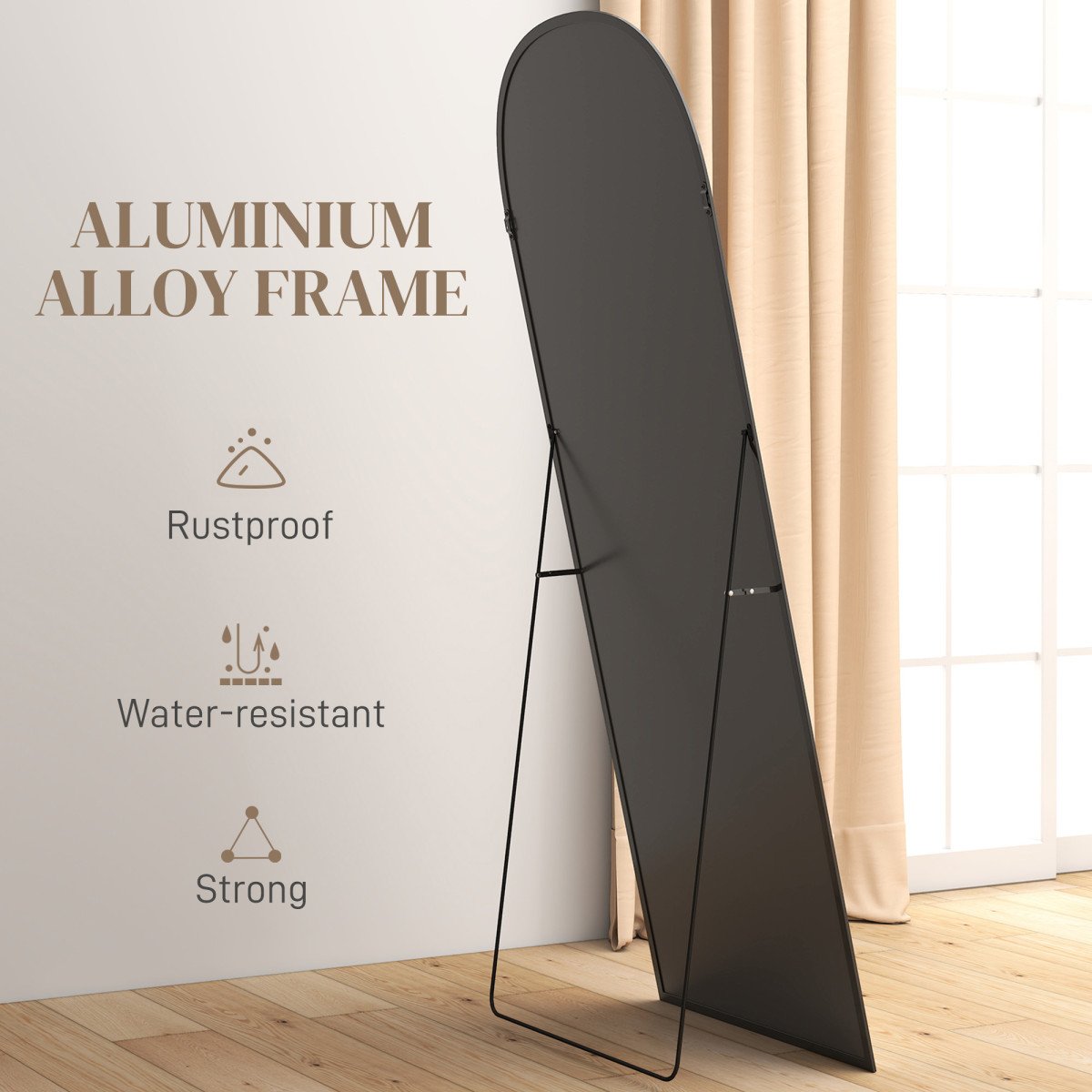 Arched Standing Mirror, 64
