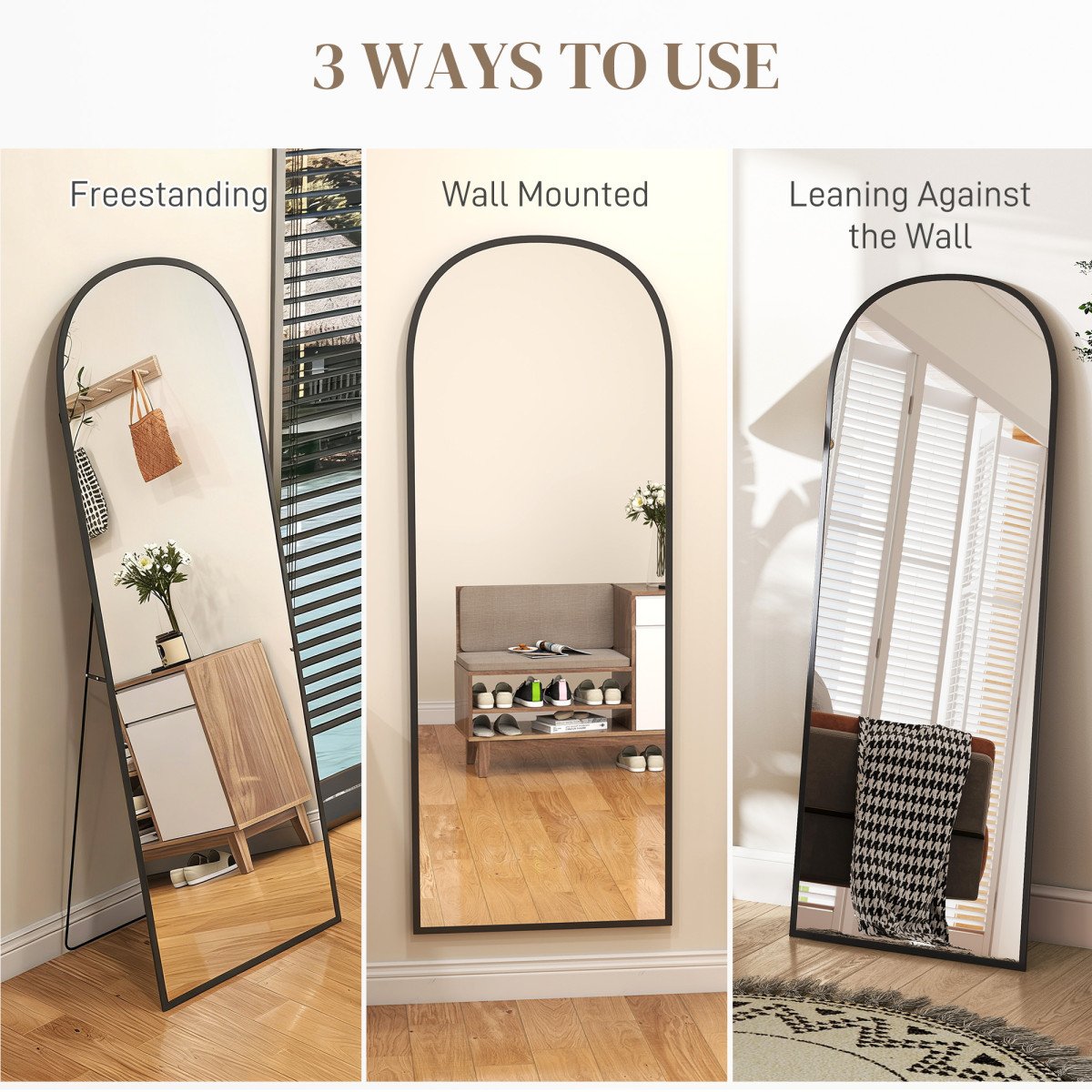 Arched Standing Mirror, 64