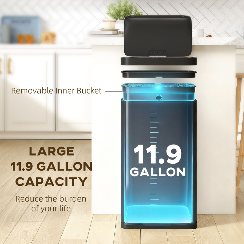 Automatic Sensor Trash Can with Soft-Close Lid