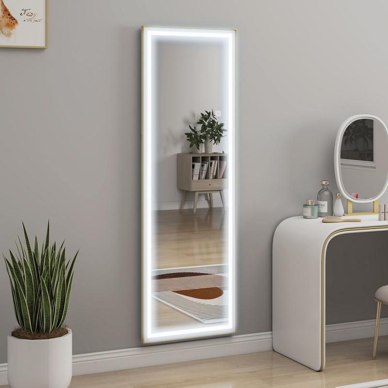 LED Mirror with Dimmable and 3 Colour Lights, 64