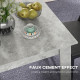 Square Dining Table, Modern Dining Room Table with Faux Cement Effect, Space Saving Small Kitchen Table, Cement Grey