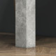 Square Dining Table, Modern Dining Room Table with Faux Cement Effect, Space Saving Small Kitchen Table, Cement Grey