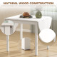 Solid Wood Kitchen Table, Drop Leaf Tables for Small Spaces, Folding Dining Table, White