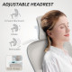 Mesh Office Chair, Ergonomic Desk Chair with Flip-up Armrest, Rotatable Headrest, Adjustable Lumbar Support, Grey
