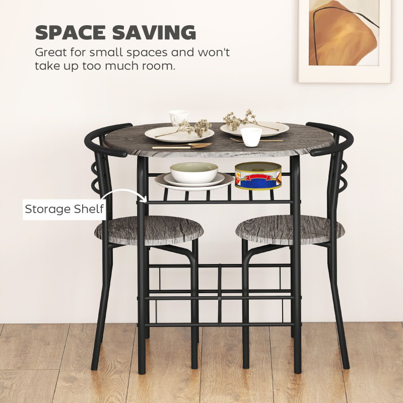 Dining Table Set of 3, 31.5