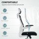Ergonomic Office Chair, Swivel Desk Chair with Adjustable Lumbar Support, Headrest and Height, Flip-up Armrests, Black