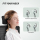 Ergonomic Office Chair, Swivel Desk Chair with Adjustable Lumbar Support, Headrest and Height, Flip-up Armrests, Black