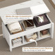 Lift Top Coffee Table, Modern Center Table with Storage Shelves and Hidden Compartment for Living Room, 41