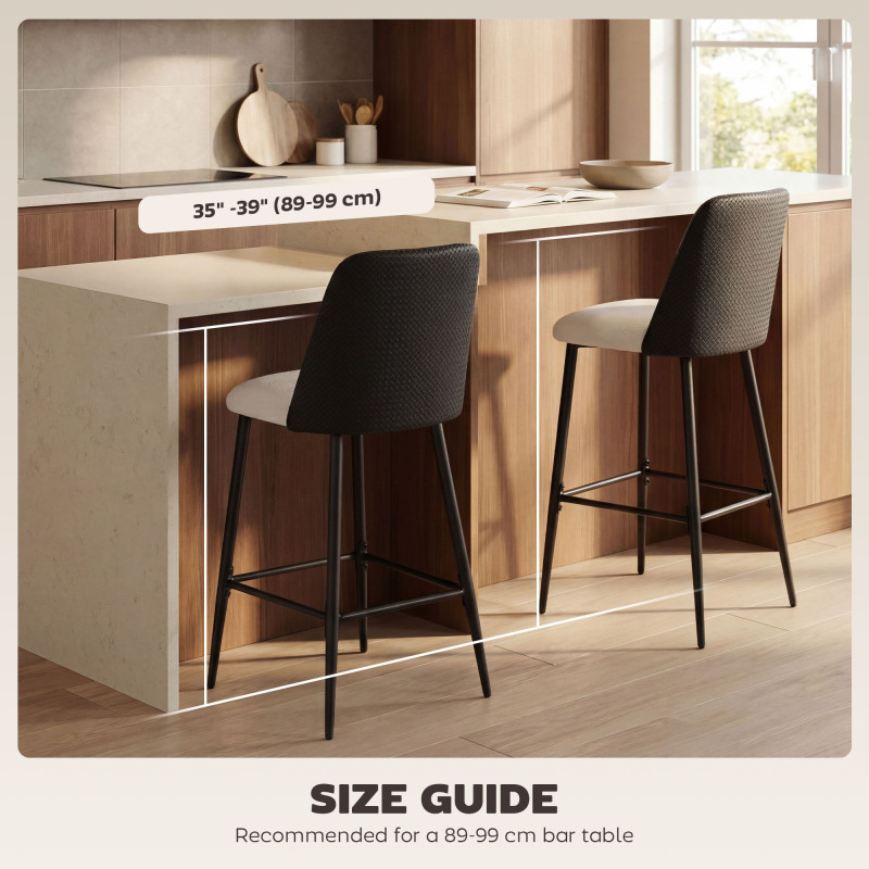 Bar Stools Set of 2, 26