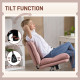 Armless Office Chair, Criss Cross Chair with Adjustable Height & Tilt Function for Home Office, Study, Pink