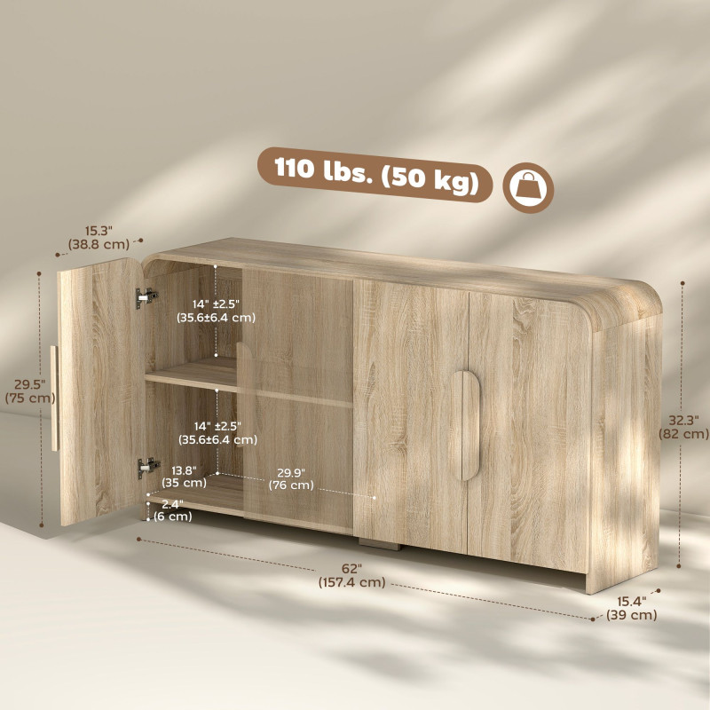 Sideboard Buffet Cabinet, 62