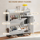Farmhouse Shoe Storage Cabinet with Side Cabinet and Adjustable Shelves for Entryway, Hallway, Holds 12 Pairs, White