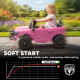 Qaba 12V Ride on Car, Licensed Dodge RAM 3500 Electric Vehicle with Remote Control, Suspension for 3-5 Years, Pink