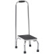 Step Stool with Handle for Adults and Seniors, Heavy Duty Metal Foot Step Stool for Elderly, Portable Stool with Anti-slip Design