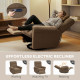 Power Recliner Chair, Fabric Upholstered Recliner Chair with USB Ports, Swivel and Rocking Function, Footrest
