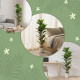 4FT Artificial Fiddle Leaf Fig Tree Set of 2, Fake Potted Tree with Solid Wood Trunks for Indoor Decor, Green