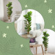 5FT Artificial Fiddle Leaf Fig Tree, Fake Potted Tree with Solid Wood Trunks for Indoor Decor, Green