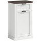 Farmhouse Trash Can Cabinet with Drawer
