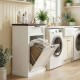 Farmhouse Trash Can Cabinet with Drawer