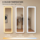 LED Full Length Mirror, Standing Body Mirror with 3 Colour Lighting for Bedroom Living Room