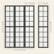 3 Panel Room Divider, 5.6 ft Folding Wall Divider Room Partition for Home Office, Bedroom, Black