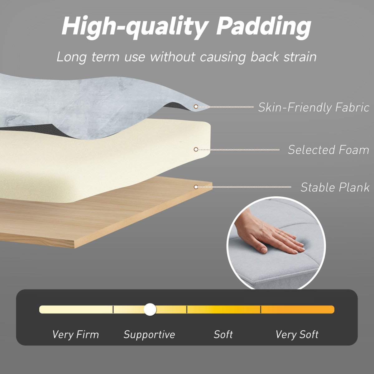 3‑in‑1 Convertible Sofa Bed, Pull Out Sleeper Sofa with USB Charging, Adjustable Backrest, Side Pockets, Light Grey