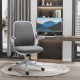 360° Swivel Office Chair Task Chair, Breathable Fabric Computer Chair with Flip-up Arms and Adjustable Height, Grey