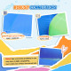 Kids Inflatable 6 in 1 Bouncy Castle House Trampoline Slide Water Pool Gun Climbing Wall Basket with Inflator for Kids Age 3-12 Summer 11.5' x 8.8' x 7' Multi-color