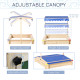 Kids Wooden Sandbox with Cover, Play Sand Station for Children Outdoor Sand box, with Seats, for Backyard, Beach, 47