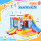 Bounce Castle Inflatable Trampoline Slide Pool Rocket Design 11.14' x 9.18' x 6.06'