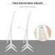Full Length Mirror, Free Standing Full Body Mirror with Rectangular Frame, Adjustable Angle for Dressing Room, Bedroom, Living Room, White