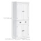 Long Standing Kitchen Cabinet w/ 2 Drawers MDF Board White