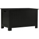 Large Storage Box Storage Trunk Cabinet Container with Lid and 2 Safety Hinges, Black