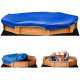 Kids Sandbox with Cover and Seat, Outdoor Children Sand Playset for Backyard, Boys and Girls, Red, 55